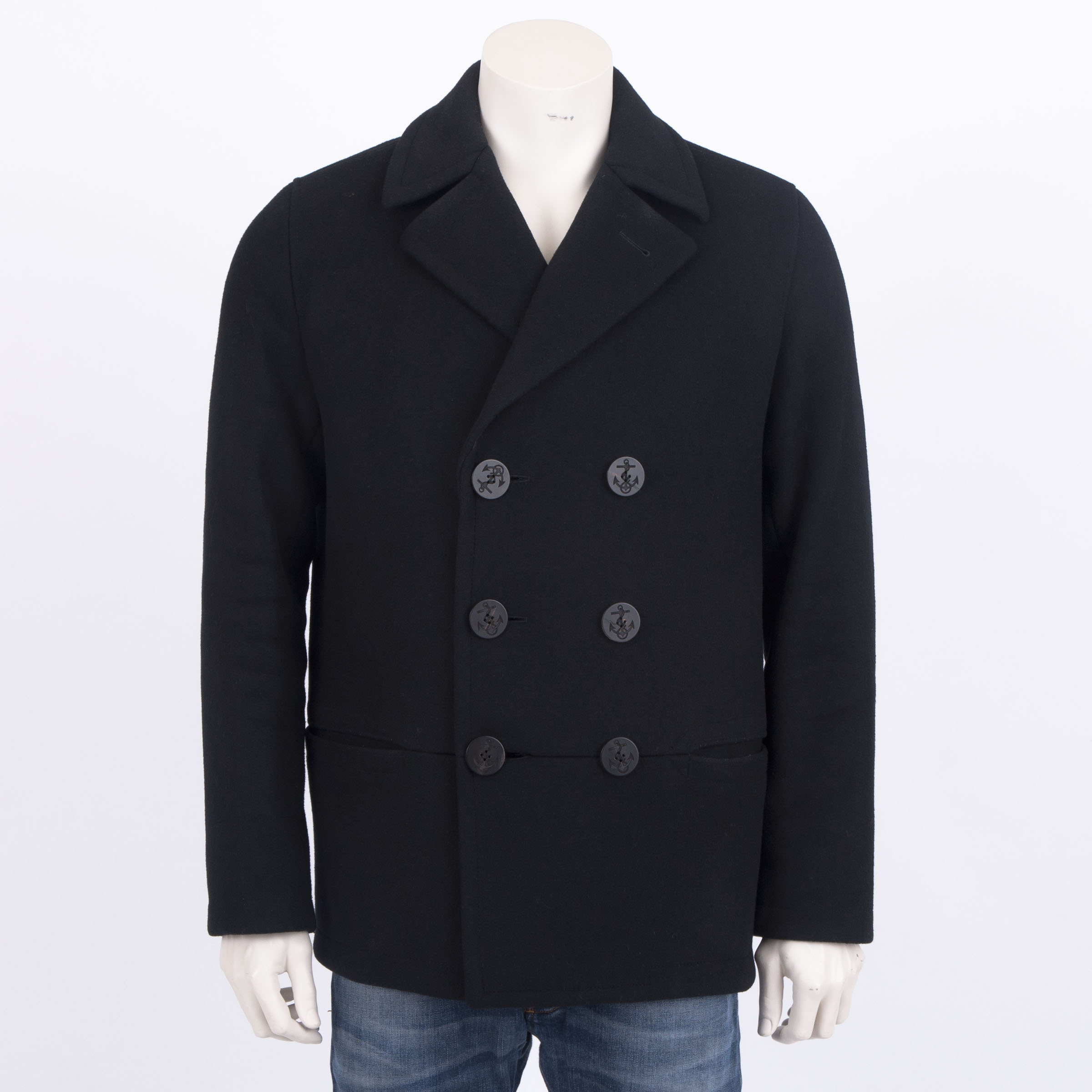 balenciaga peacoat overshirt