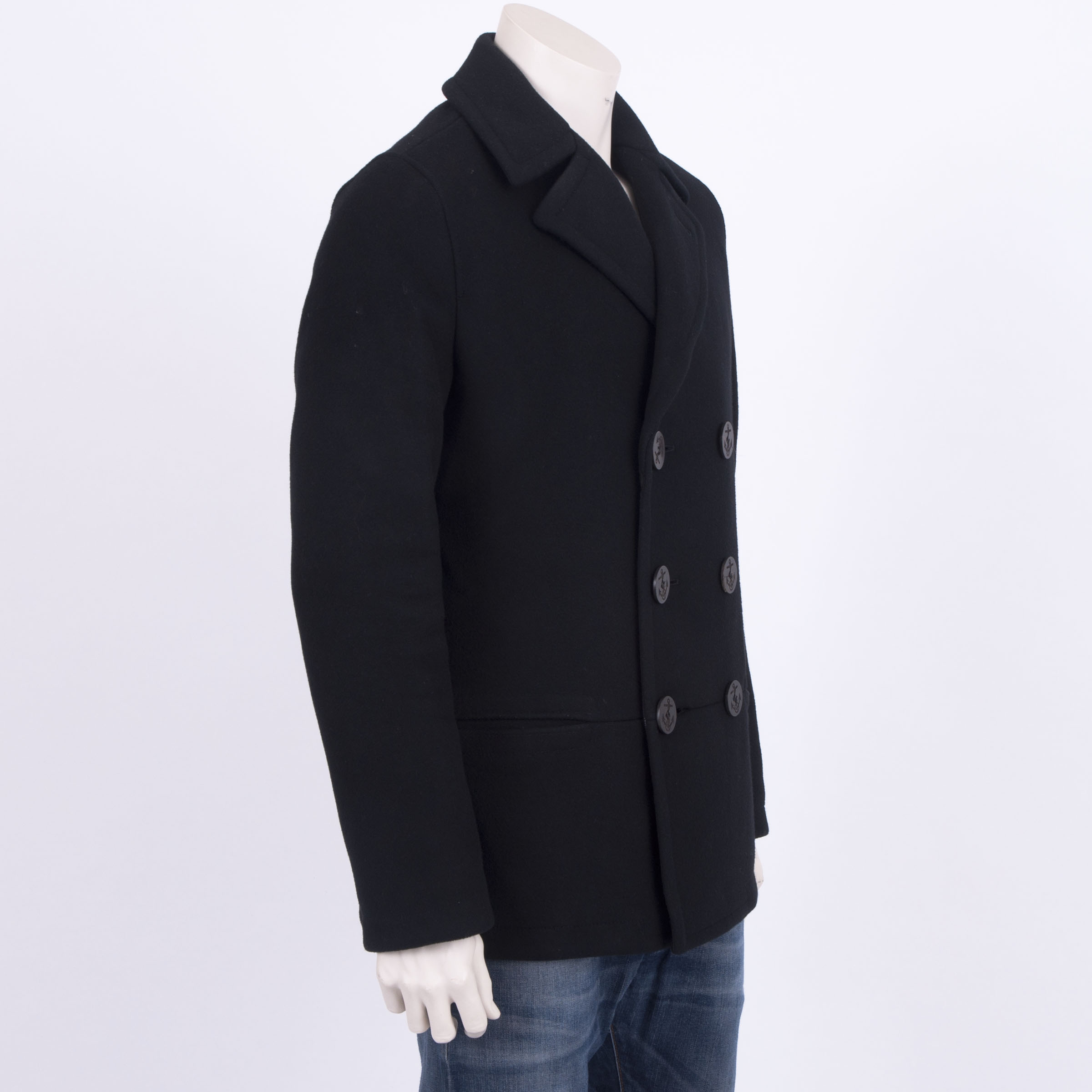 balenciaga peacoat overshirt
